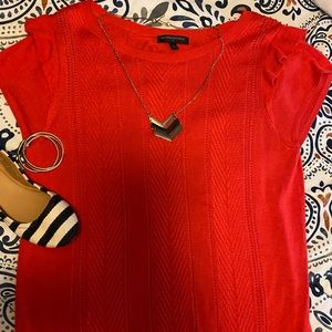 Free with purchase Bright coral sweater